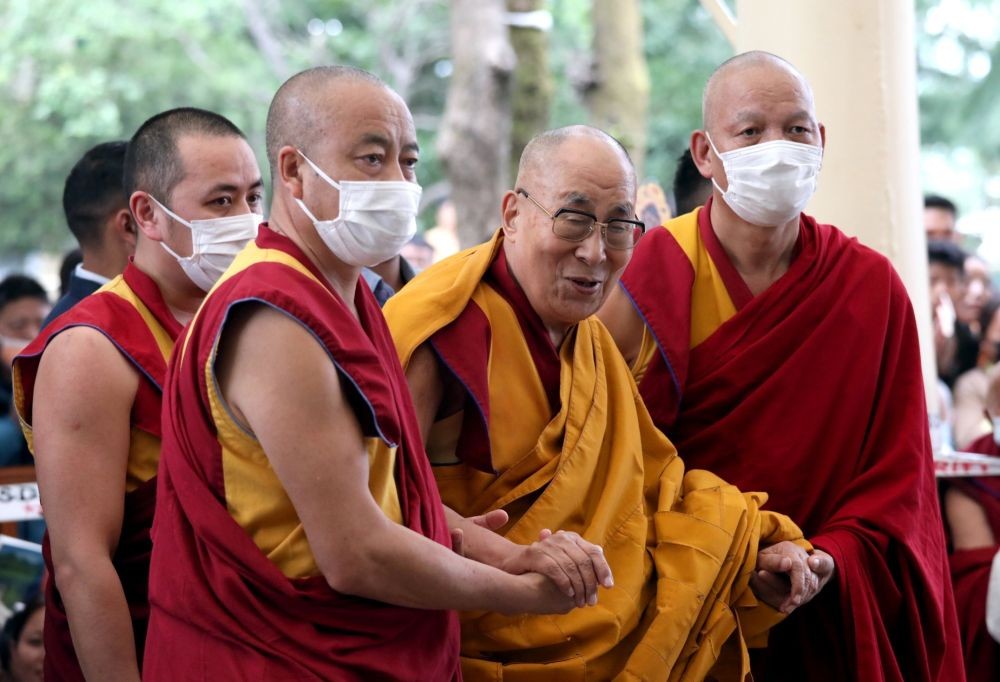 Dharamshala: Tibetan spiritual leader Dalai Lama during a teaching session for Tibetan youth, in Dharamshala, Tuesday, May 30, 2023.(Photo: Sanjay Baid/IANS)
