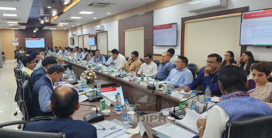 State Food Safety Commissioner, Nagaland Y Kikheto Sema at the 40th National meeting of Central Advisory Committee FSSAI, at FDA Bhawan New Delhi on May 25. (DIPR Photo)