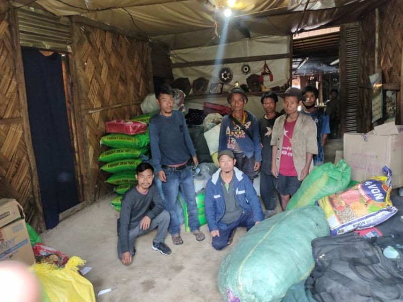 GNF has sent a relief mission to help the fire ravaged Naga village of Kaishan Lungchan village in Myanmar on May 22 last.