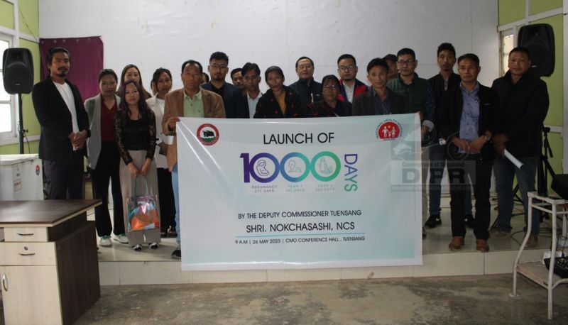 EAC Zerotso Kesiezie along with health department officials and participants at the launching of the First 1000 Days in Tuensang on May 26.