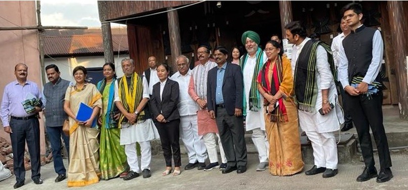 Members of Parliament with the Principal District & Sessions Judge, Kohima and others during the visit to the District Court Complex, Kohima on May 9.