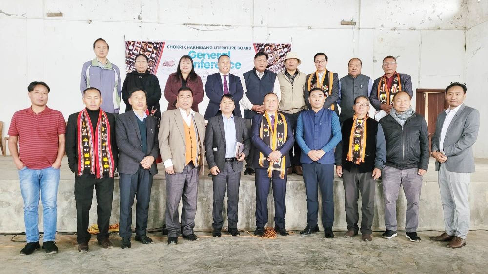 Advisor, Kudecho Khamo and others during the general conference of CCLB at Pfutsero on May 19. (Morung Photo)