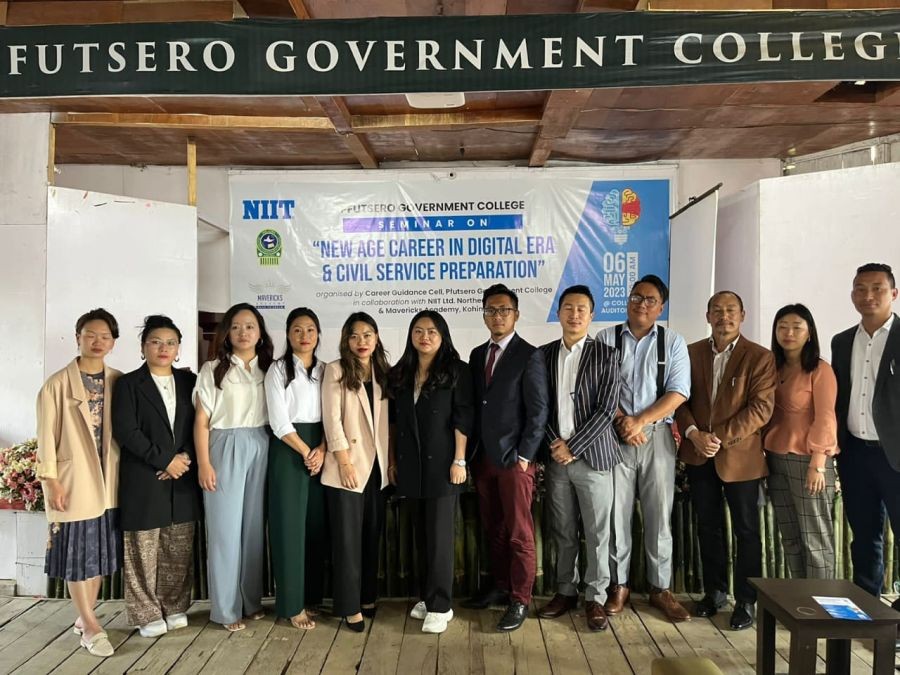 Resource persons of the career guidance seminar organised at Pfutsero Government College.