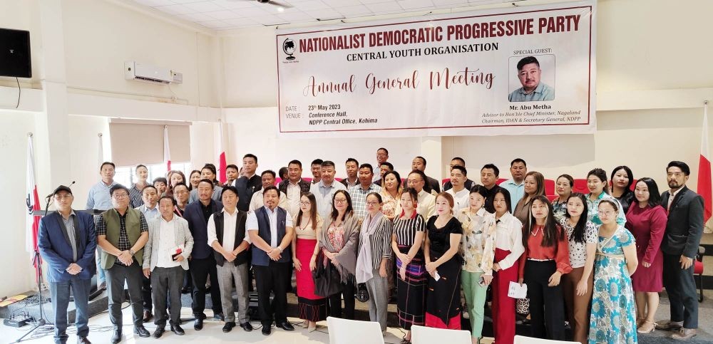 Officials and participants during the annual general meeting of Central Youth Organisation NDPP held on May 23.