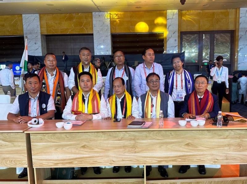 Some of the delegates from Nagaland at the ongoing National Legislators' Conference in Mumbai.