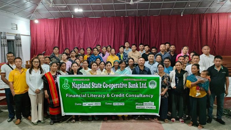NStCB Ltd officials with participants of “Financial & Digital Literacy Camp at Weziho on May 29.