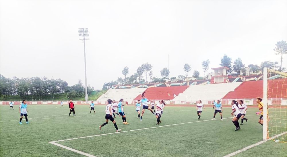 A match between KISCE Kohima and Peren DW FC on June 29.