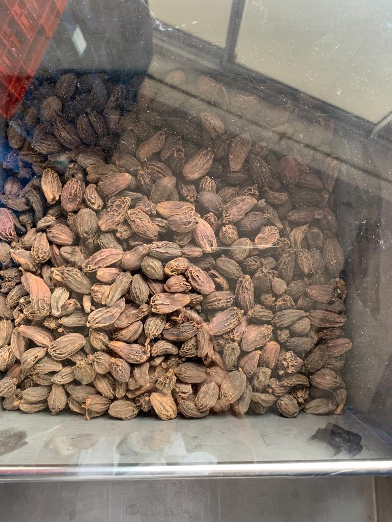 Cardamom delivered to Mumbai base from Peren district farmers. (DIPR Photo)