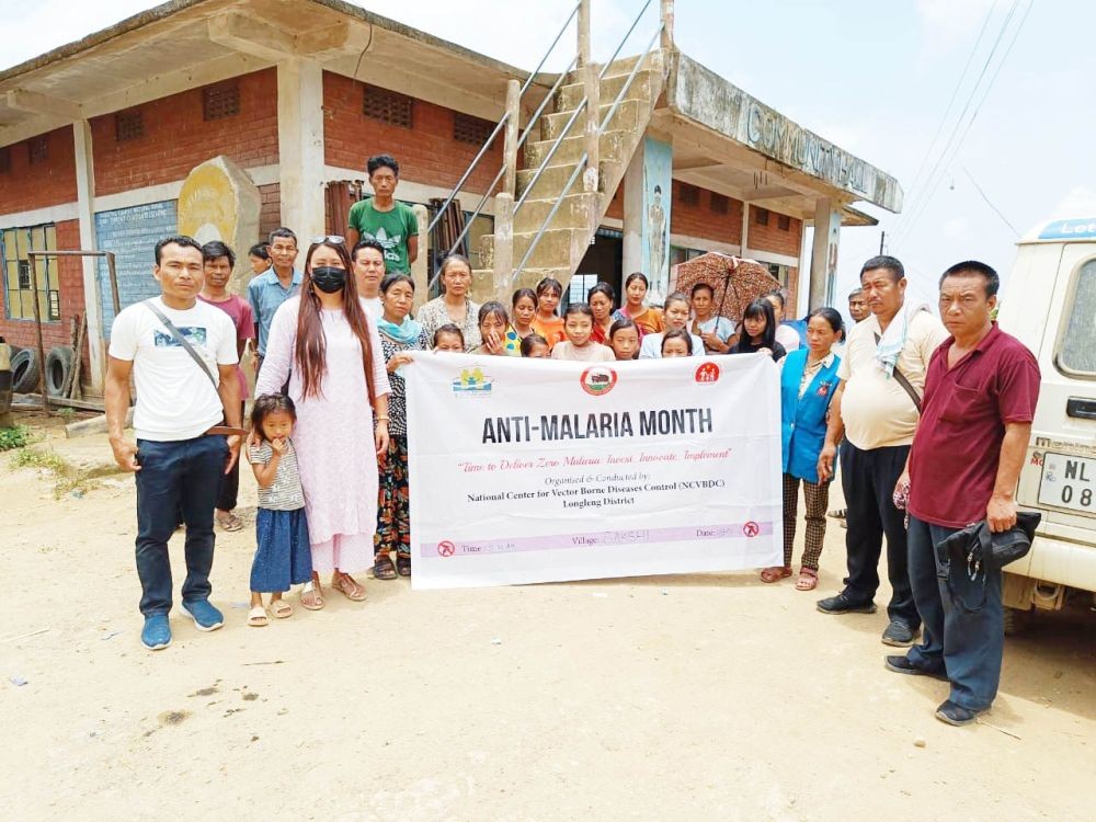 NCVBDC Longleng conducting Anti-Malaria Month at Sakshi village under Longleng district.