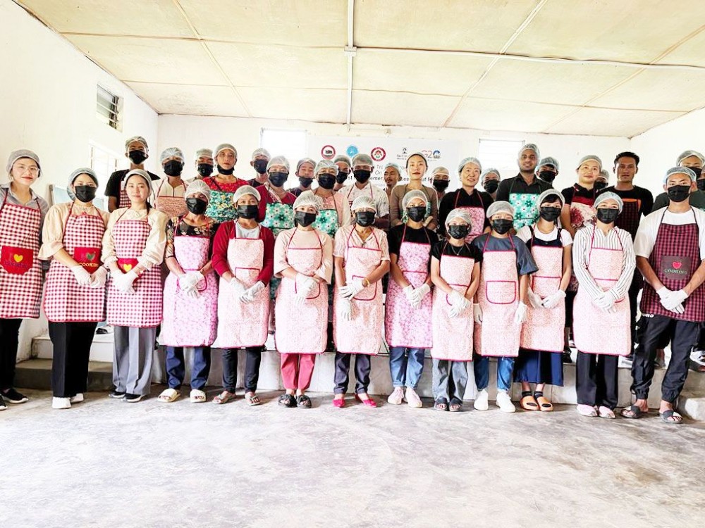 Participants during the two-day specialised skill training programme on post-harvest management and processing of fish commenced at Sanis, Wokha on June 23.