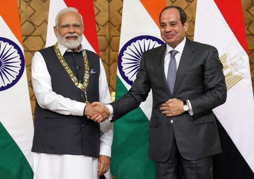 Modi conferred Egypt's highest state honour