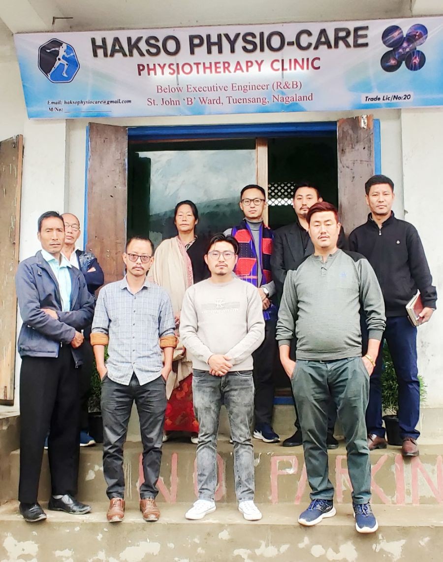 Hakso Physiocare, a Physiotherapy Clinic was inaugurated at St John’s Sector 'B' near St John’s Higher Secondary School, Tuensang.