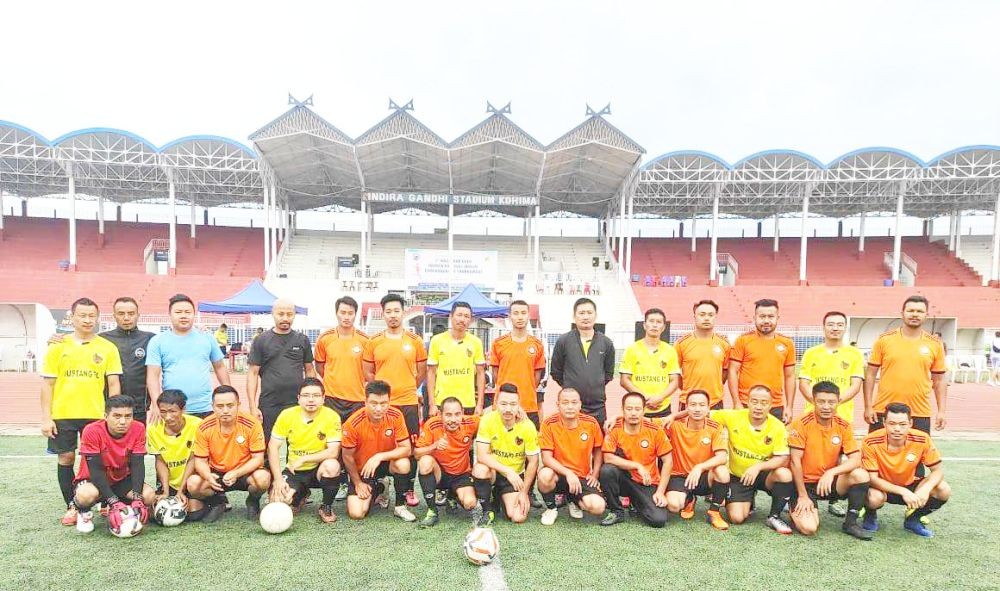 Mustang FC and W.E.L.P Sporting Club players on June 30.