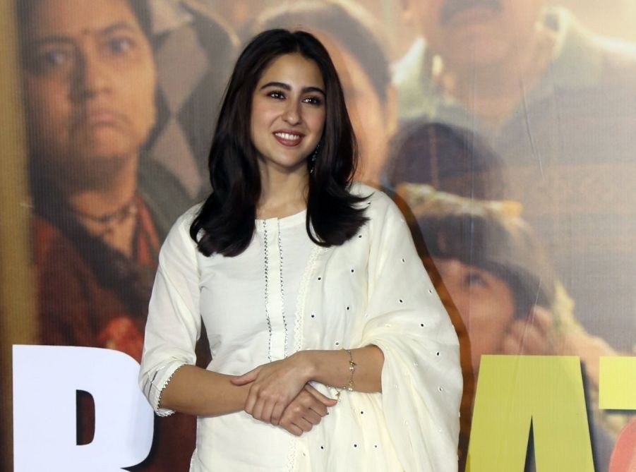Mumbai: Actors Sara Ali Khan poses for a photo during a promotional event of their newly released film 'Zara Hatke Zara Bachke', in Mumbai, on Wednesday, June 07, 2023. (Photo: Sanjay Tiwari/IANS)