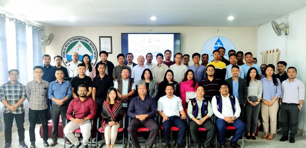 Officials and participants of training on sustainability of groundwater sources in Kohima on June 20.