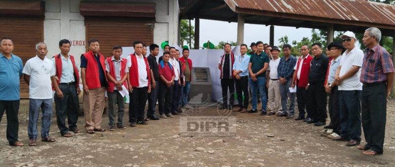 ADC Jalukie, TL Kiusumong Tikhir, NCS inaugurated the New Jalukie daily market on June 20. (DIPR Photo)
