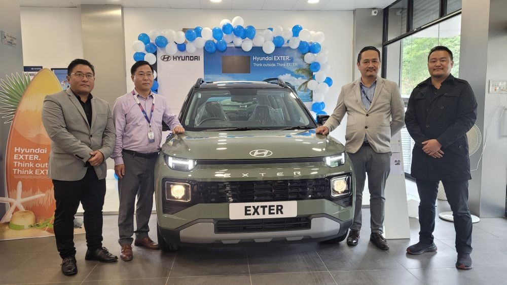 Dignitaries during launching of Hyundai Exter at Vuto Hyundai Kohima on July 11. (Morung Photo)