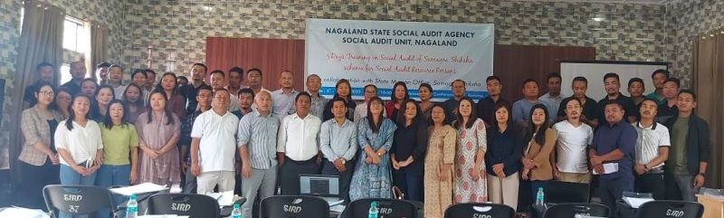 Participant and officials during the training for Social Audit for Samagra Shiksha Nagaland held in SIRD Kohima on July 5.