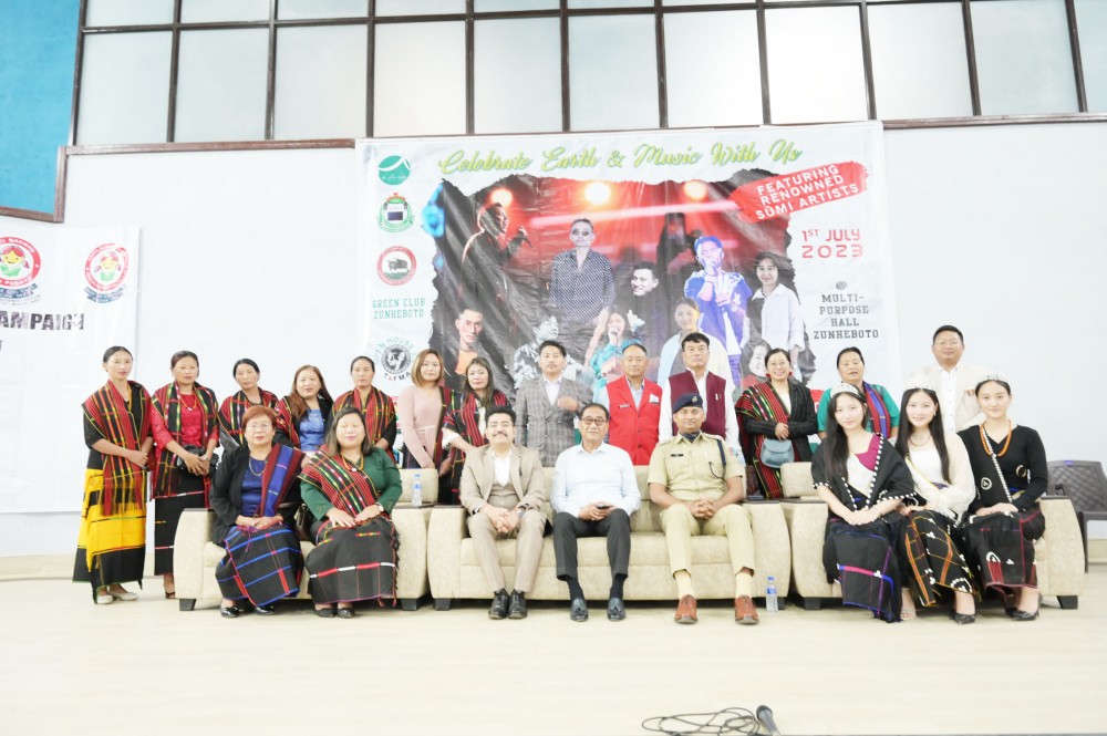 Officials and organisers of the Green Festival held in aid of beautifying Zunheboto at Multipurpose hall, Zunheboto on July 1.