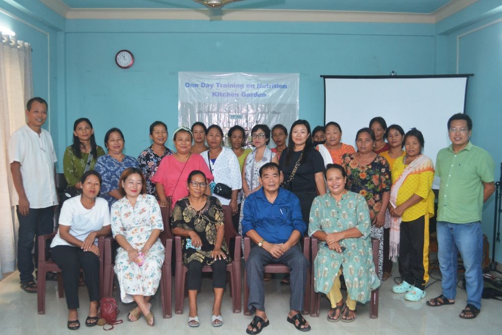 Participants of the raining programme on ‘Nutritious Kitchen Gardens’ on July 14.