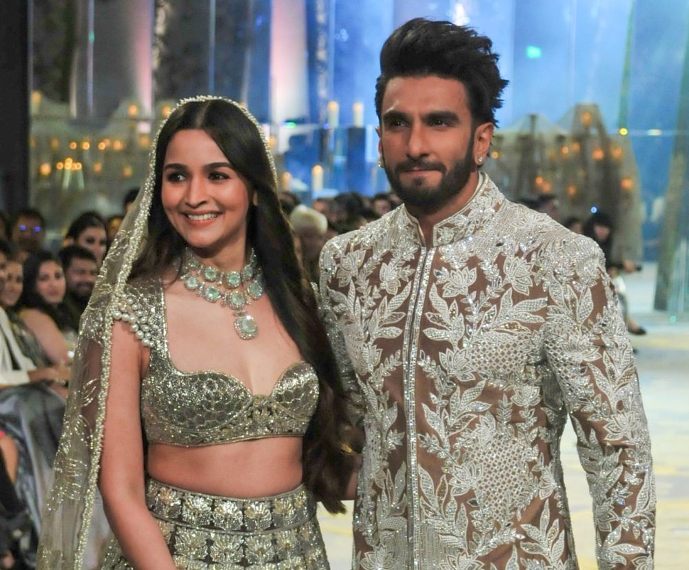 Mumbai: Actors Alia Bhatt and Ranveer Singh walked the ramp during Manish Malhotra's The Bridal Couture Show in Mumbai on Thursday, July 21, 2023. (Photo: IANS/Sanjay Tiwari)