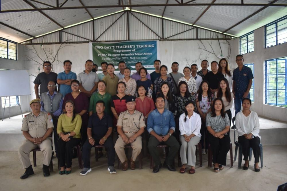 Dignitaries with others during the teachers’ orientation programme at 2nd NAP Alichen.