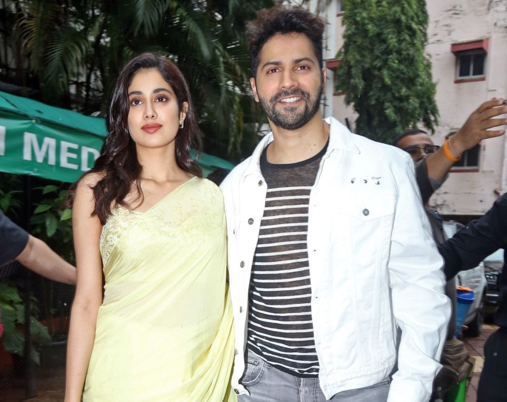 Mumbai: Actors Varun Dhawan and Janhvi Kapoor posed for photos during a promotional event in Mumbai on Monday, July 24, 2023. (Photo: IANS/Sanja Tiwari)