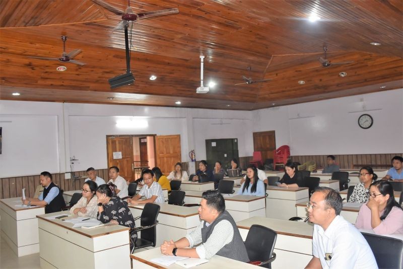 Coordination meeting on "Meri Maati Mera Desh" campaign convened by DC Kohima in DC's Conference Hall, Kohima on 3rd August 2023. (DIPR Photo)