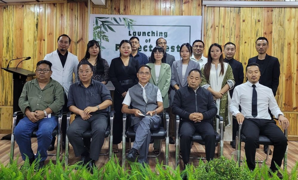 Dignitaries and others during the launching programme of 'Project Rest' at NHAK on August 22. (Morung Photo'
