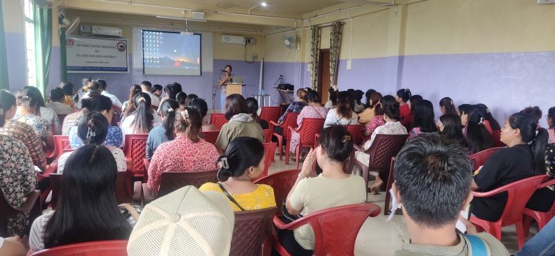 District Health Society, Mon organised a district level training on FP-LMIS at conference hall of District Hospital, Mon on August 24.
