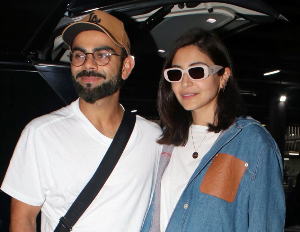 Mumbai: Indian cricketer Virat Kohli and actress Anushka Sharma were spotted at the airport in Mumbai on Saturday, August 12, 2023. (Photo: IANS)