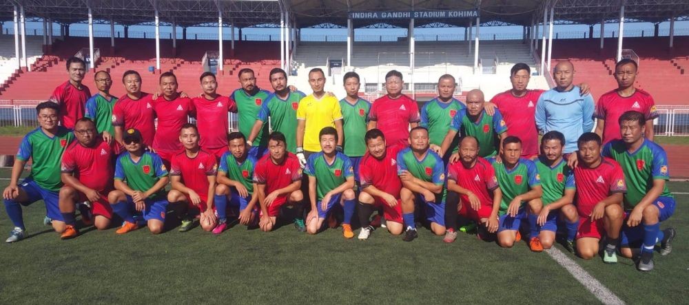 Players of Morung United FC and Gethemgo FC on August 17.