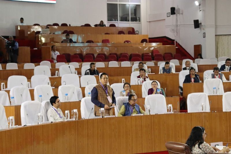 Nagaland Legislative Assembly Speaker Sharingain Longkumer during the 20th Annual Conference of the Commonwealth Parliamentary Association (CPA) India Region, Zone-III held in Shillong from July 30-August 1. (Photo Courtesy: NLA)