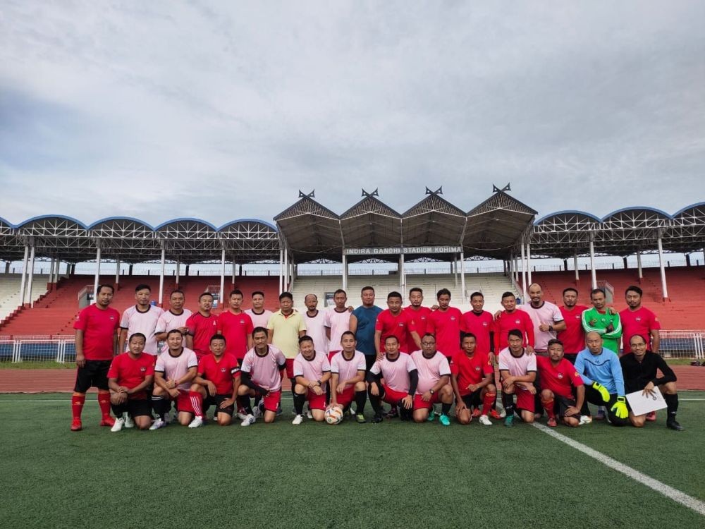 Players of Gethemgo FC vs Unity FC on August 3