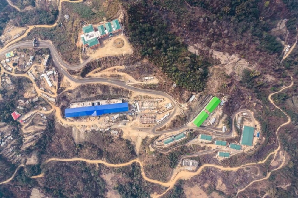 A bird’s-eye view of the Nagaland Institute of Medical Sciences and Research’s campus, the first medical college of the State which will starts its first MBBS batch from September 2023. (Photo Courtesy: nimsr.nagaland.gov.in)