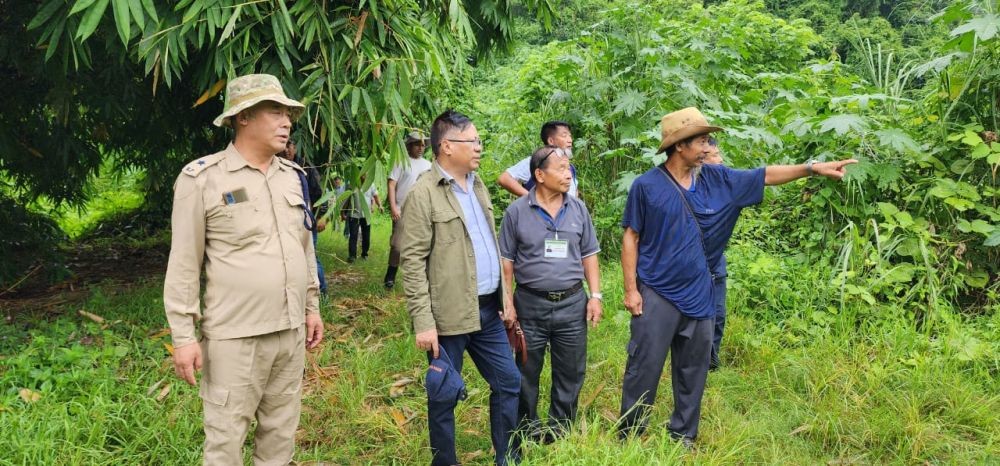 Team of Nagaland Environment, Forest and Climate Change Department and others during the field trip to Wokha district on September 19 and 20. (DIPR Photo)