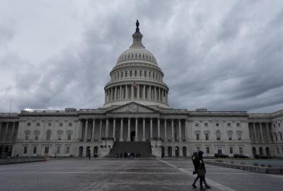 The Capitol is seen in Washington D.C., the United States, on Feb. 13, 2020. U.S. Senate on Thursday passed a resolution curbing the U.S. president's ability to use military forces against Iran without congressional approval. (Xinhua/Liu Jie/IANS)