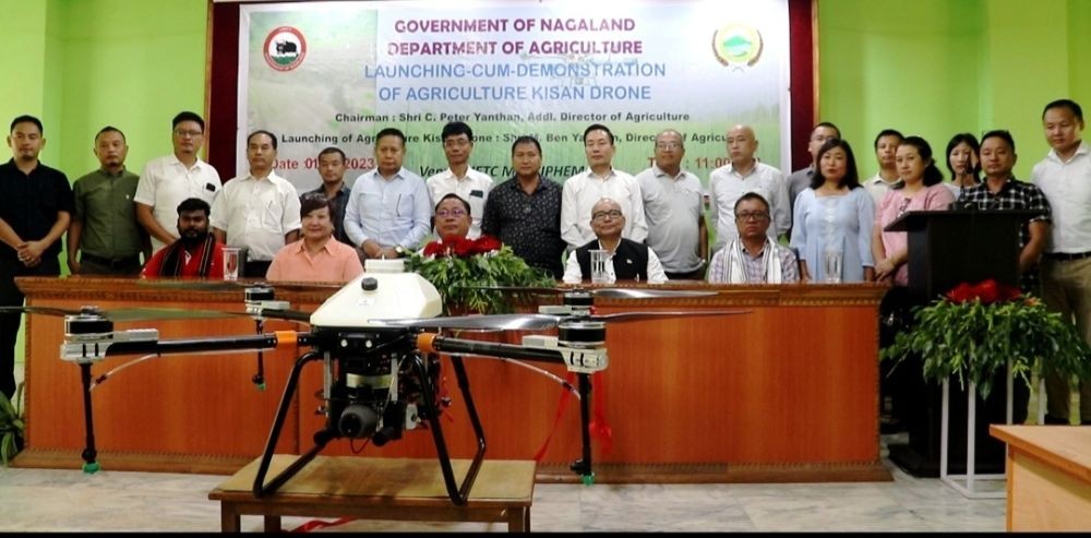 Department of Agriculture, Nagaland launched first of its kind agriculture ‘Kisan Drone’ at IETC Medziphema on September 1.