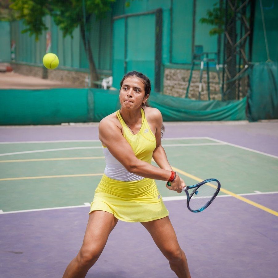 Chennai Open: Ankita Raina crashes out in the first round.( Credit: ankita raina/twitter)