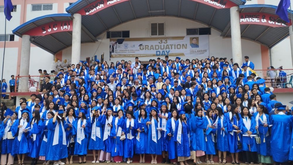 33rd graduation day of St Joseph’s College (A), Jakhama for the 2023 batch was held at the college indoor stadium on September 2.