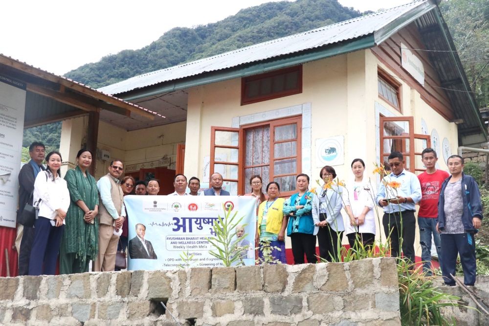 Rajiv Manjhi during his visit to Nagaland on September 30.
