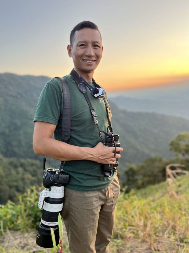 Lansothung Lotha, RFO participating in the Tokhu Emong Bird Count 2022.