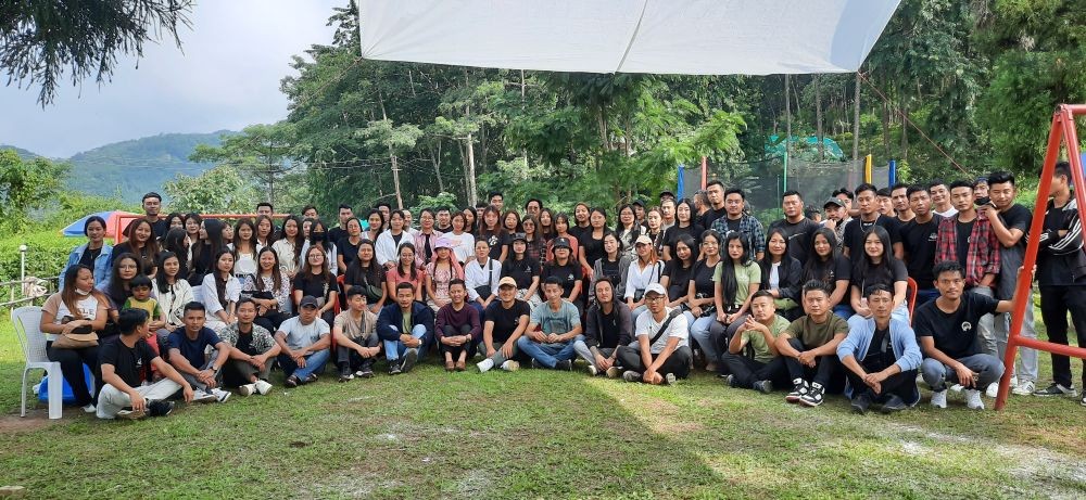 Crusaders of MTBA Youth Department during the Reconnect event held at Yimchalu on October 14. (Morung Photo)