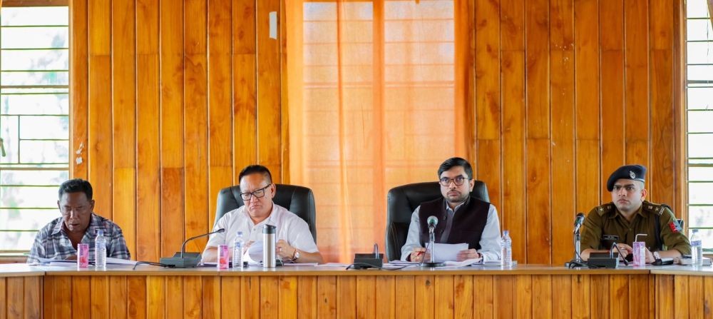 Dy CM and Chairman of Peren DPDB, TR Zeliang during the meeting.