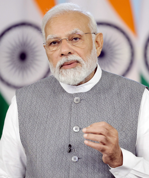 Prime Minister Narendra Modi addresses on the occasion of 200th Birth Anniversary of Shri Ramalinga Swamigal via video message on Thursday, October 05, 2023. (Photo: IANS)