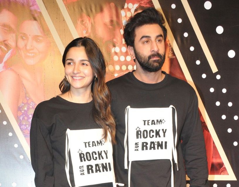 Mumbai : Actors Ranbir Kapoor and Alia Bhatt arrives at the screening of 'Rocky Aur Rani Ki Prem Kahani' at PVR Juhu in Mumbai on Tuesday, July 25, 2023. (Photo:IANS)