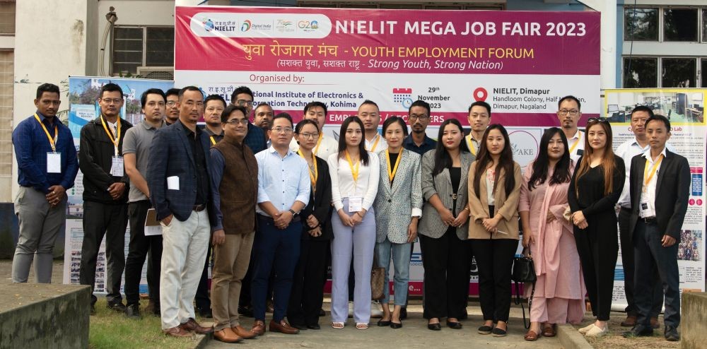 NIELIT Kohima organised a job fair for NIELIT students in Dimapur on November 29. (DIPR Photo)