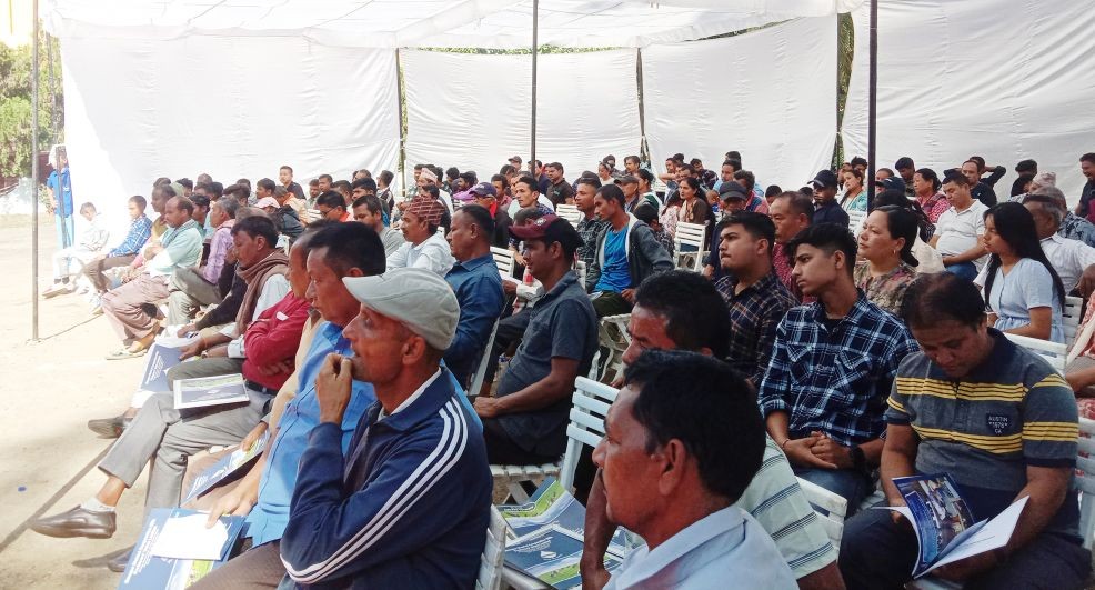 Attendees at the DIMUL's annual meeting, held at its Dairy Plant in 7th Mile, Chümoukedima, on November 27. (Morung Photo)