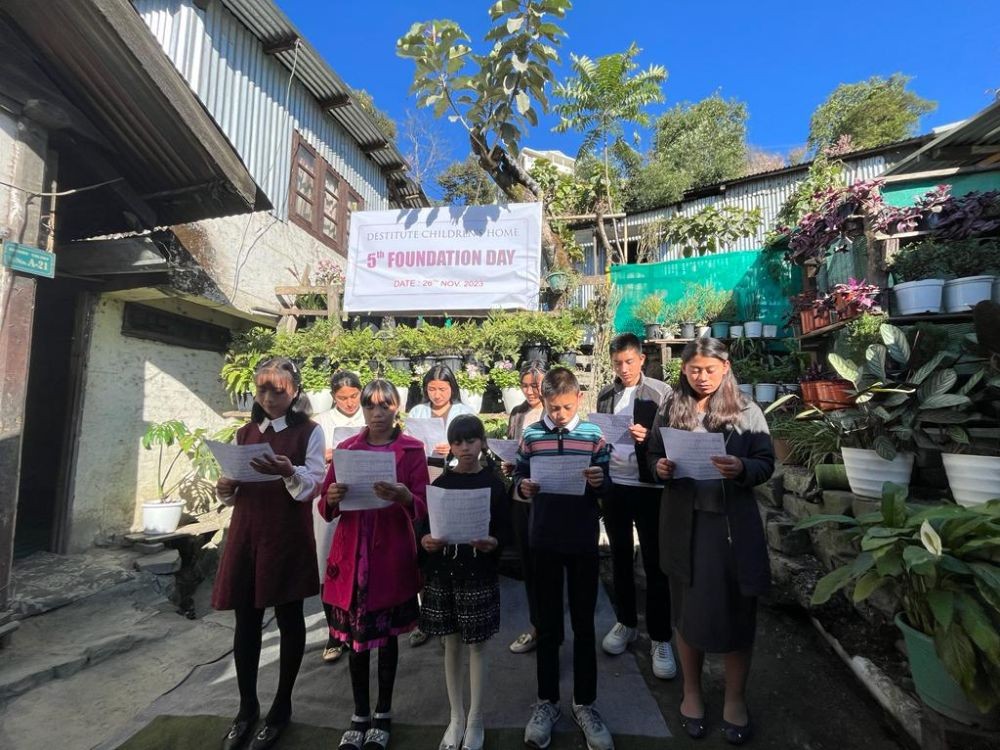 Presentation of special number during 5th foundation day of Destitute Children’s Home Kohima on November 26.