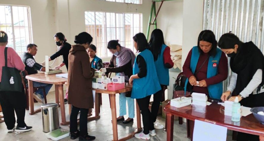 Viksit Bharat Sankalp Yatra event being observed at Mokokchung village on November 23. (Image Courtesy: PIB Kohima)